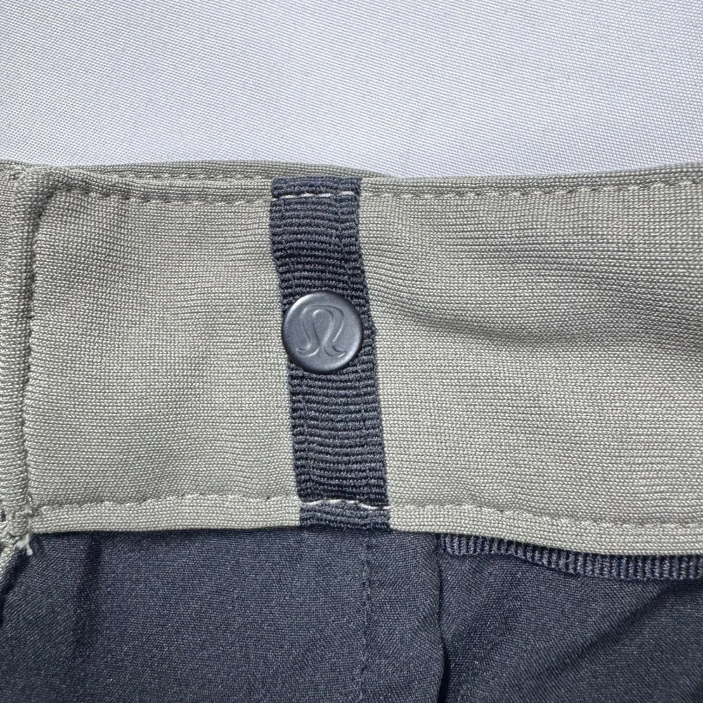 Lululemon ABC Classic Warpstreme Pants 32 Green Commuter M5ADFS 32x29